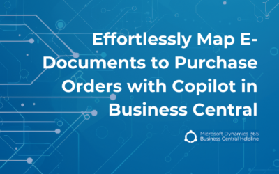 Effortlessly Map E-Documents to Purchase Orders with Copilot in Business Central